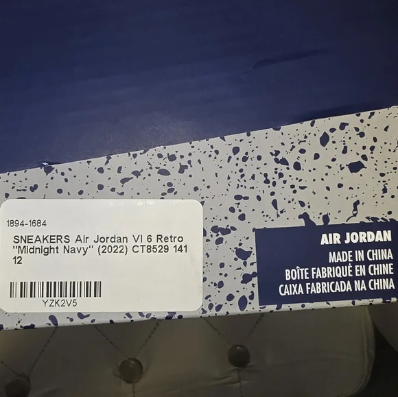 Midnight NAVY AIR JORDAN 6 ( GREAT CONDITION) - Picture 12 of 15